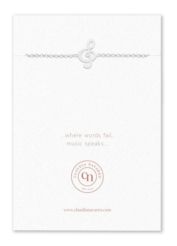 Pulsera Nota Musical Silver