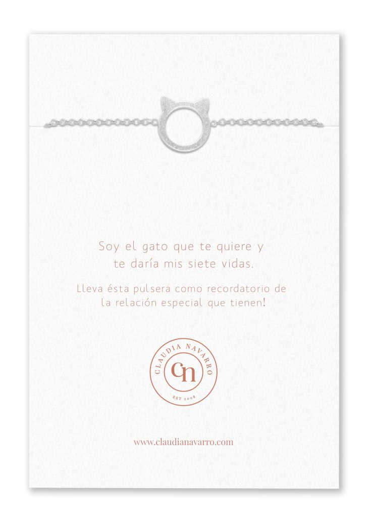 Pulsera Gato Silver