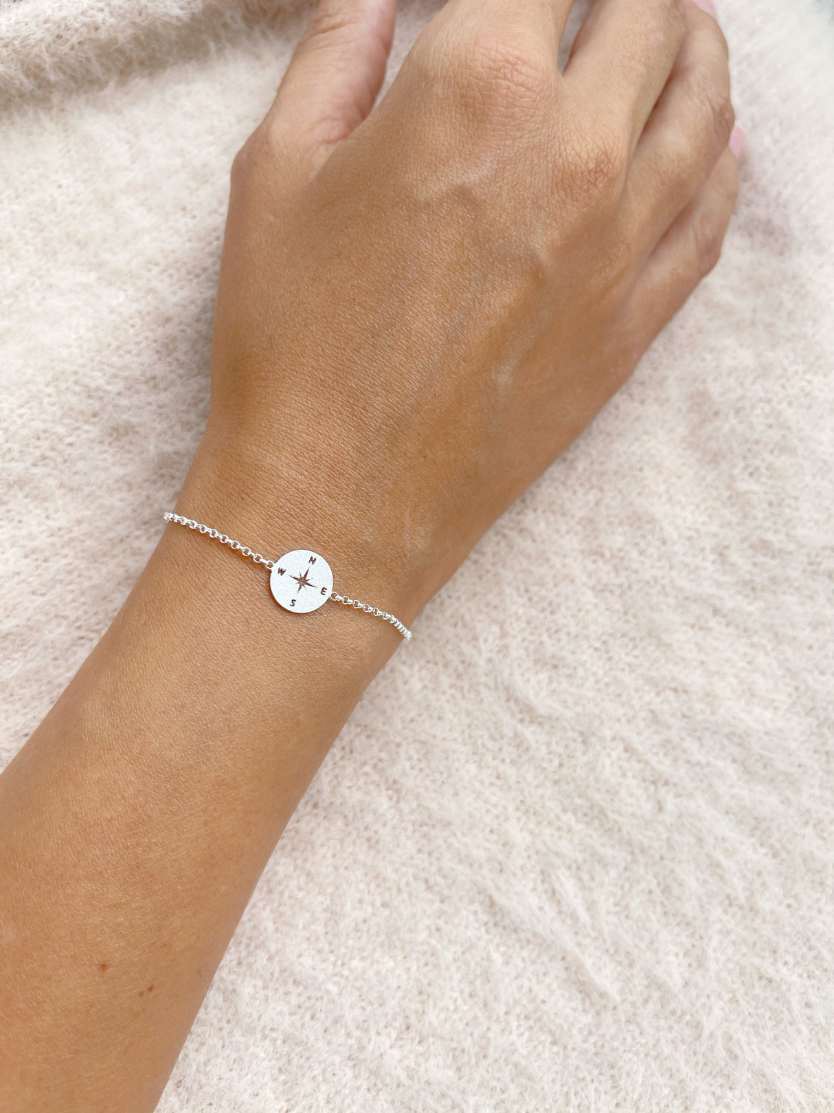 Pulsera Brújula Silver