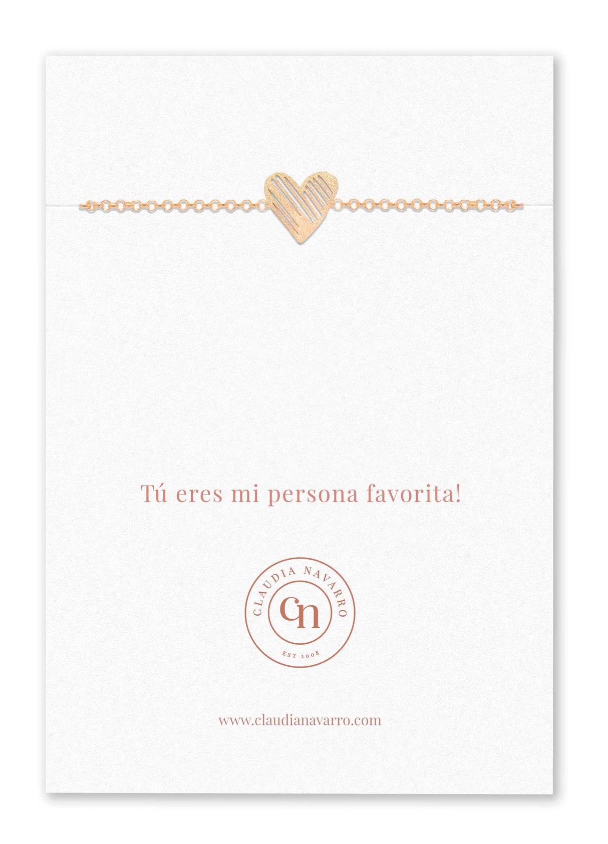 Pulsera Corazon Pintado Gold