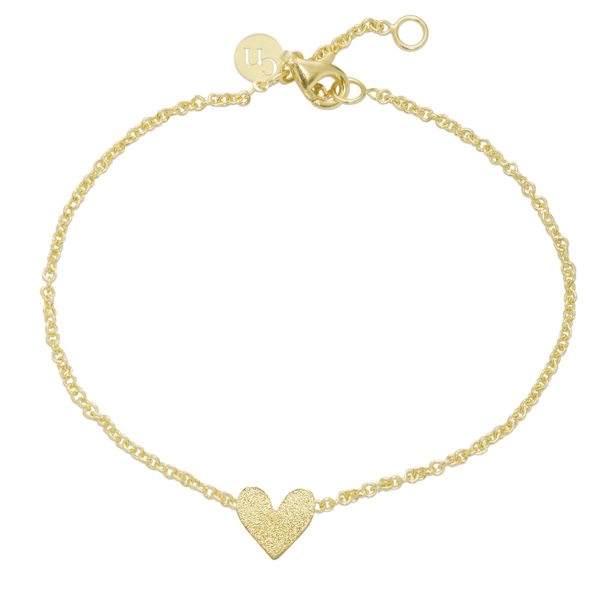 Pulsera Corazon Entero Gold