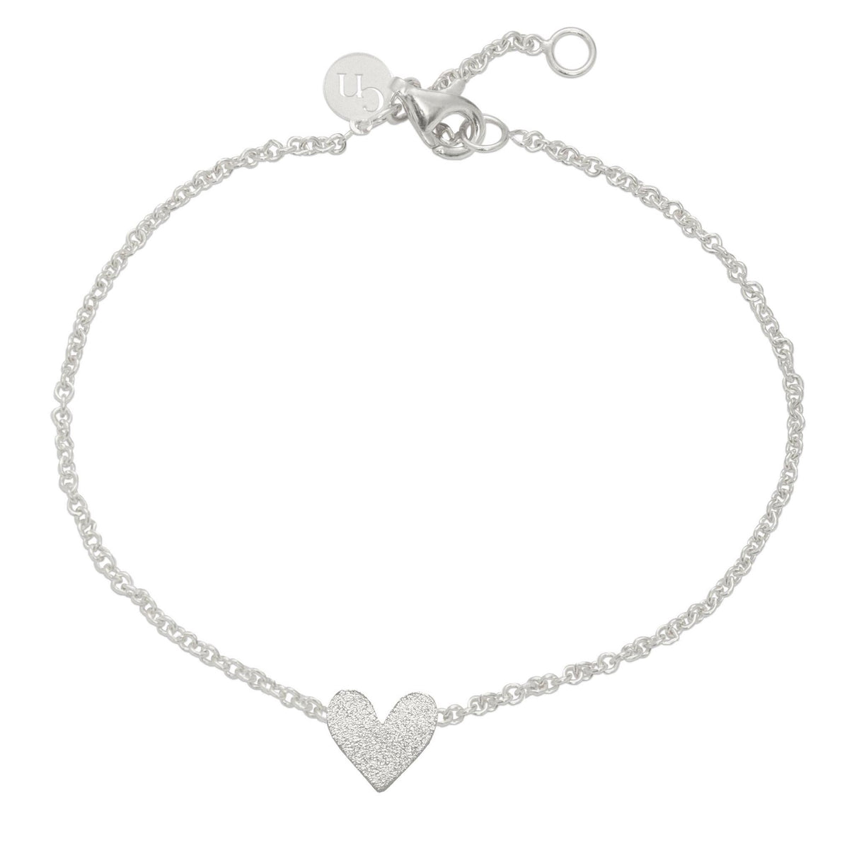 Pulsera Corazon Entero Silver