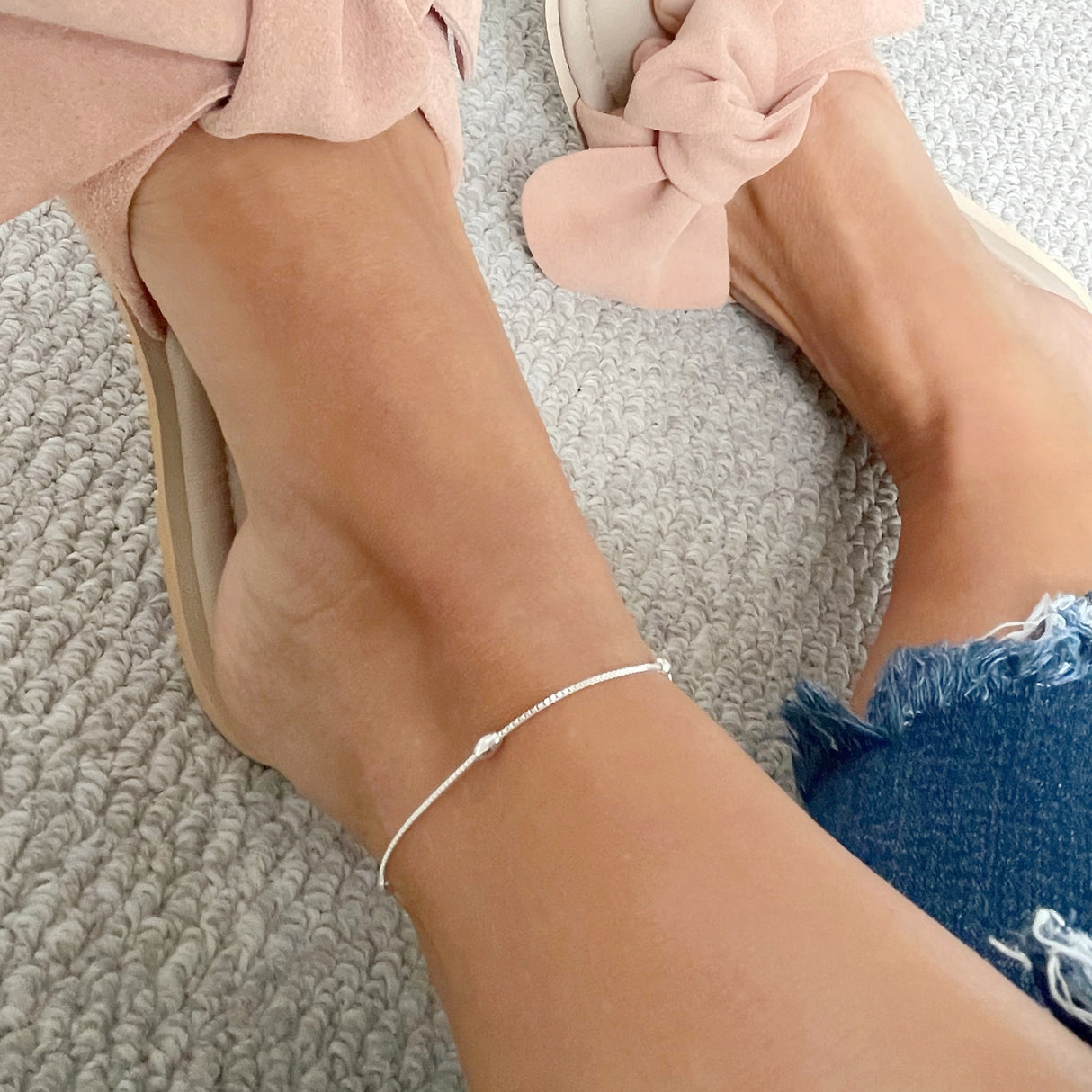 Tobillera Pepas Silver