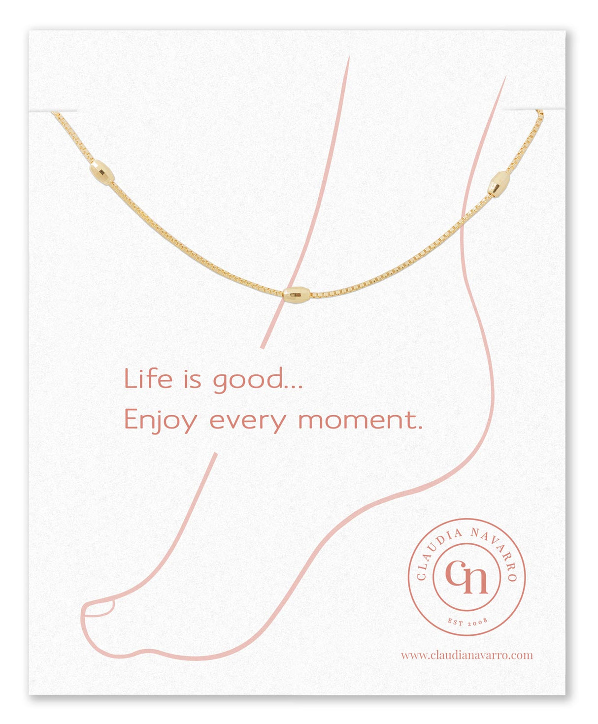 Tobillera Pepas Gold