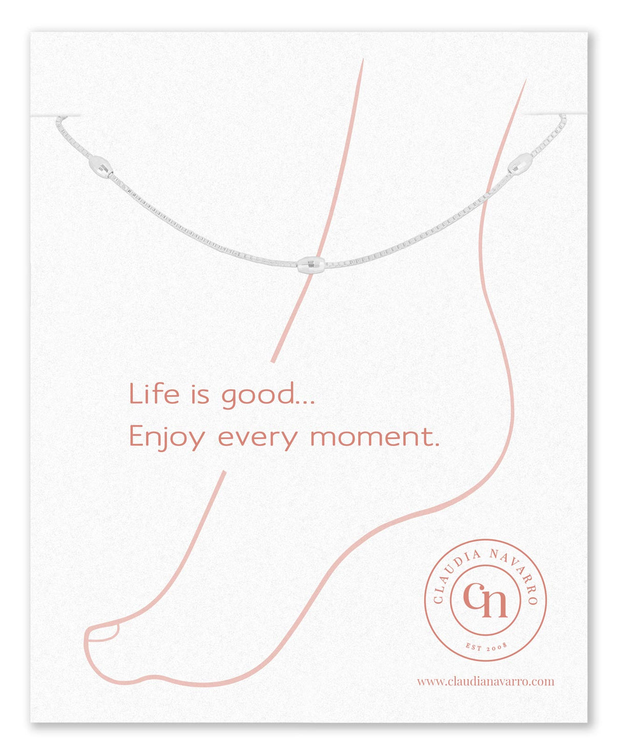 Tobillera Pepas Silver