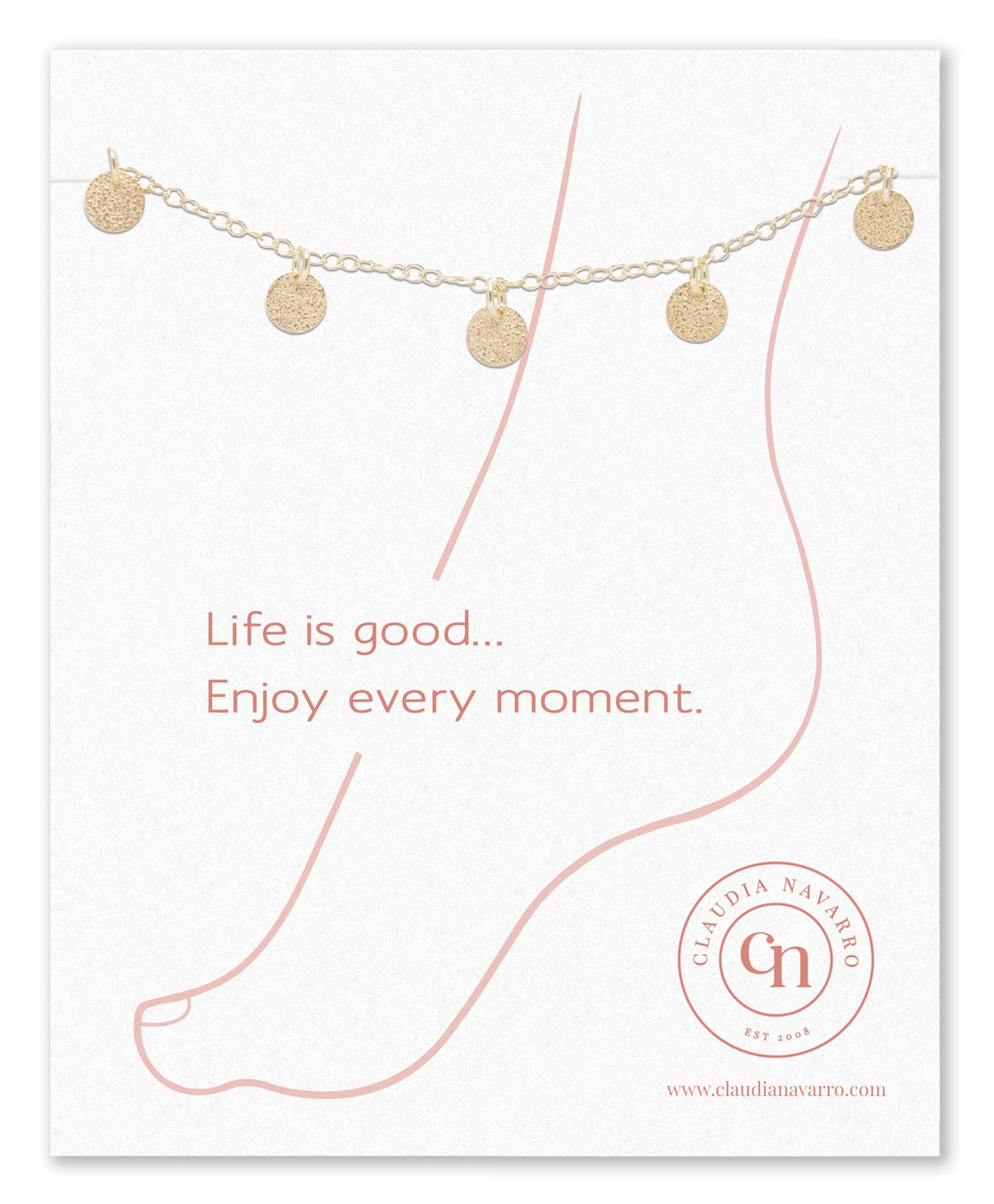 Tobillera Circulos Gold