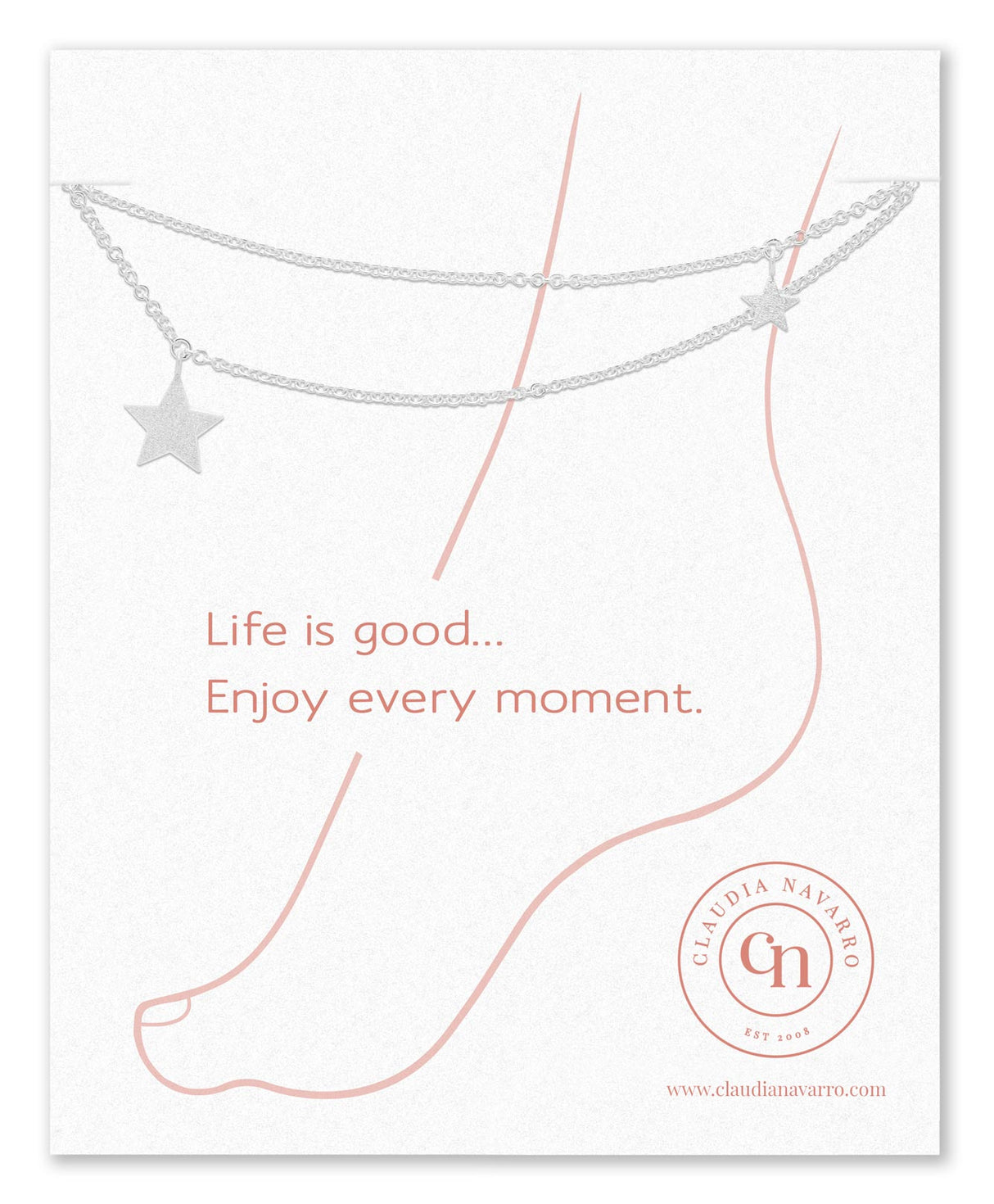 Tobillera Wish Silver