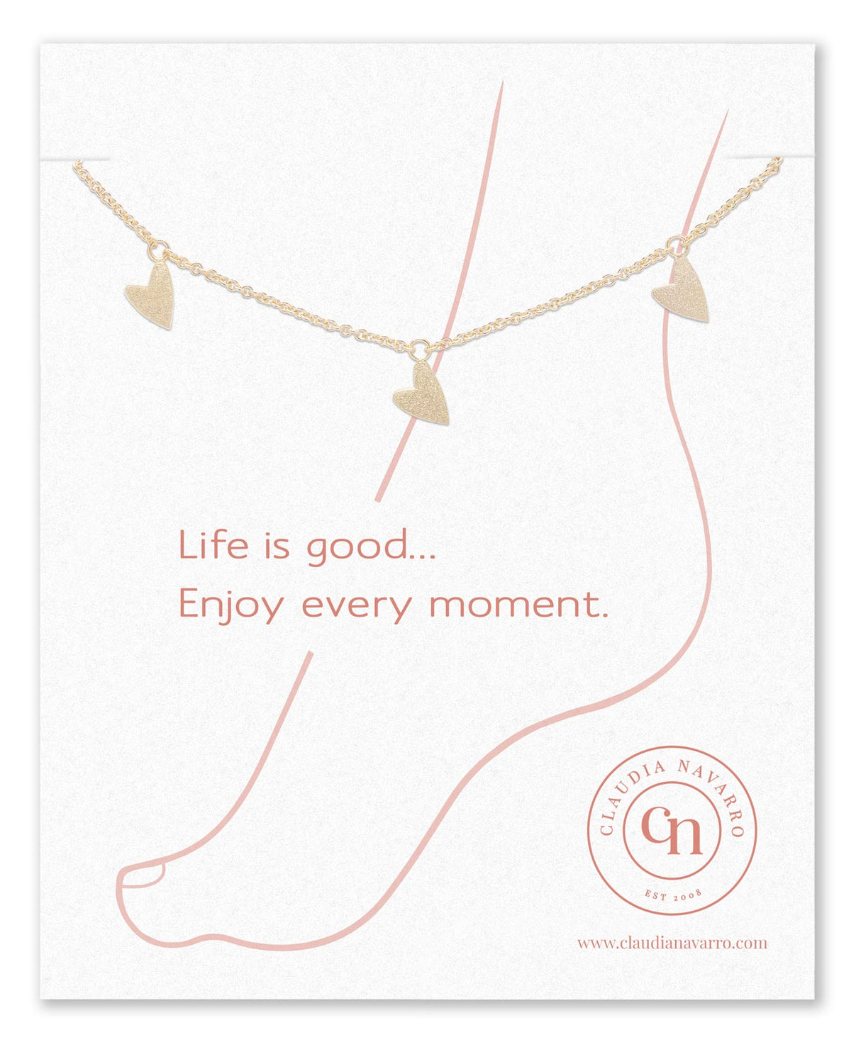 Tobillera Amour gold