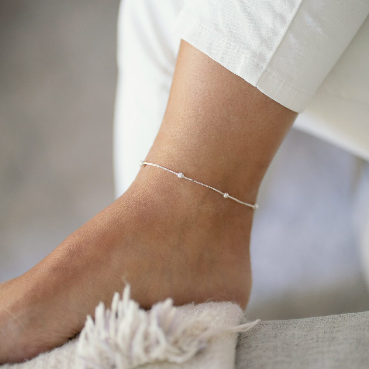 Tobillera Bomb silver