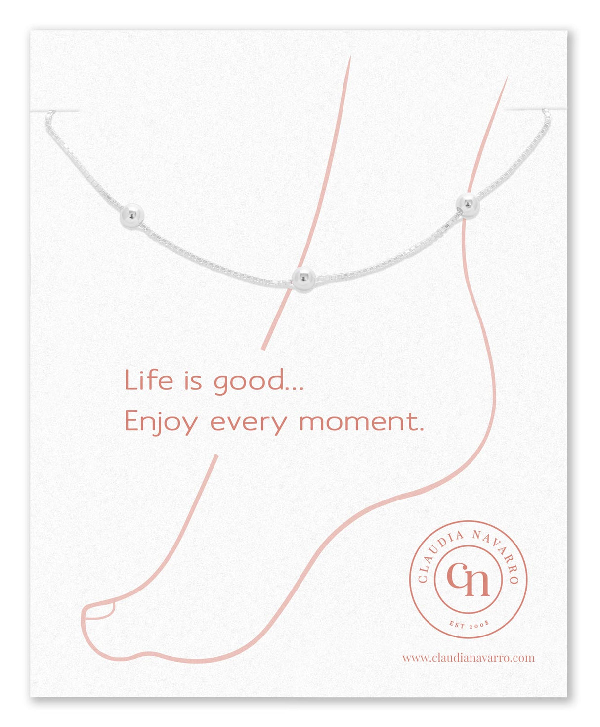 Tobillera Bomb silver