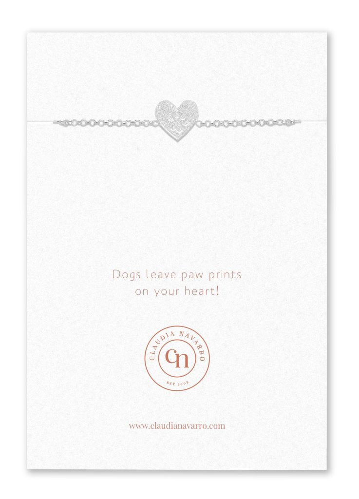 Pulsera Huella Corazon Silver