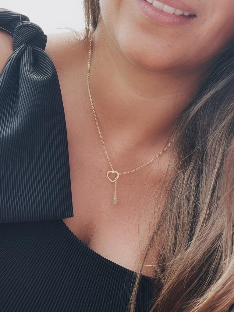 Collar Corazón Latte Gold