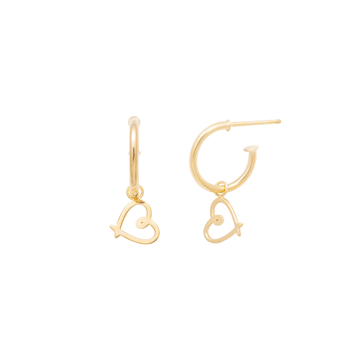 Argollin Corazon Entorchado Gold