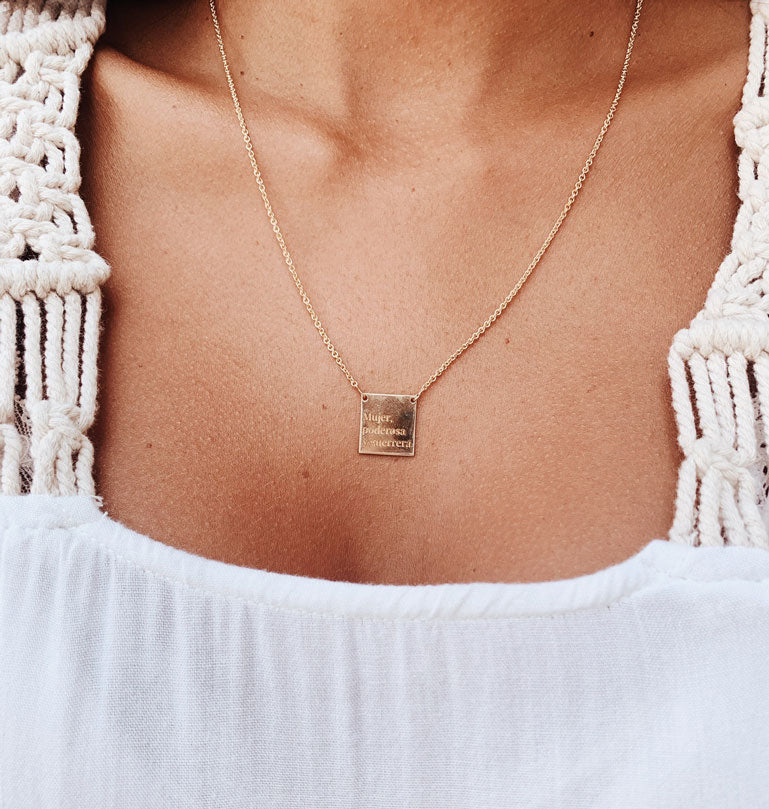 Collar Cartel Mujer Gold