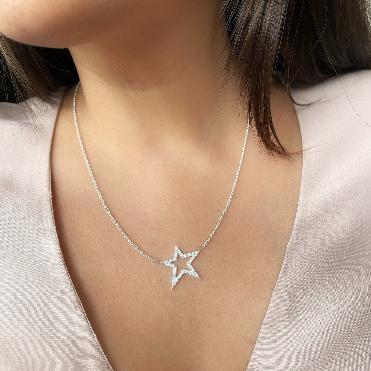 Collar Cz Stardust Xl Silver