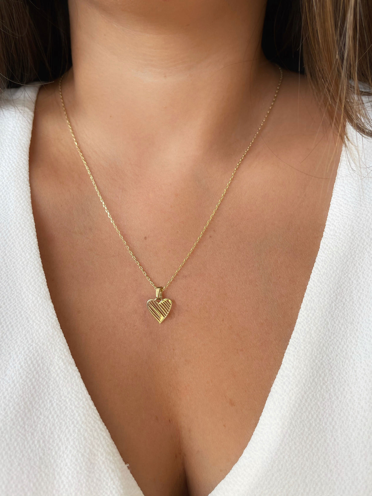 Dije Corazon Pintado 18k