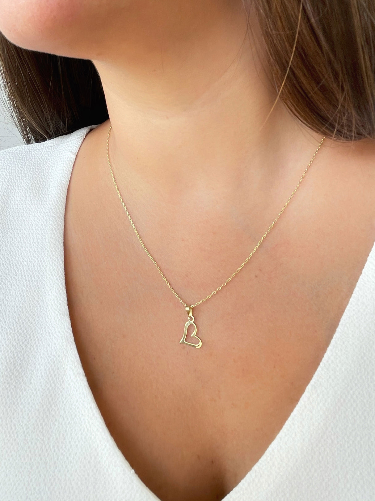 Dije Corazon Dibujado 18k