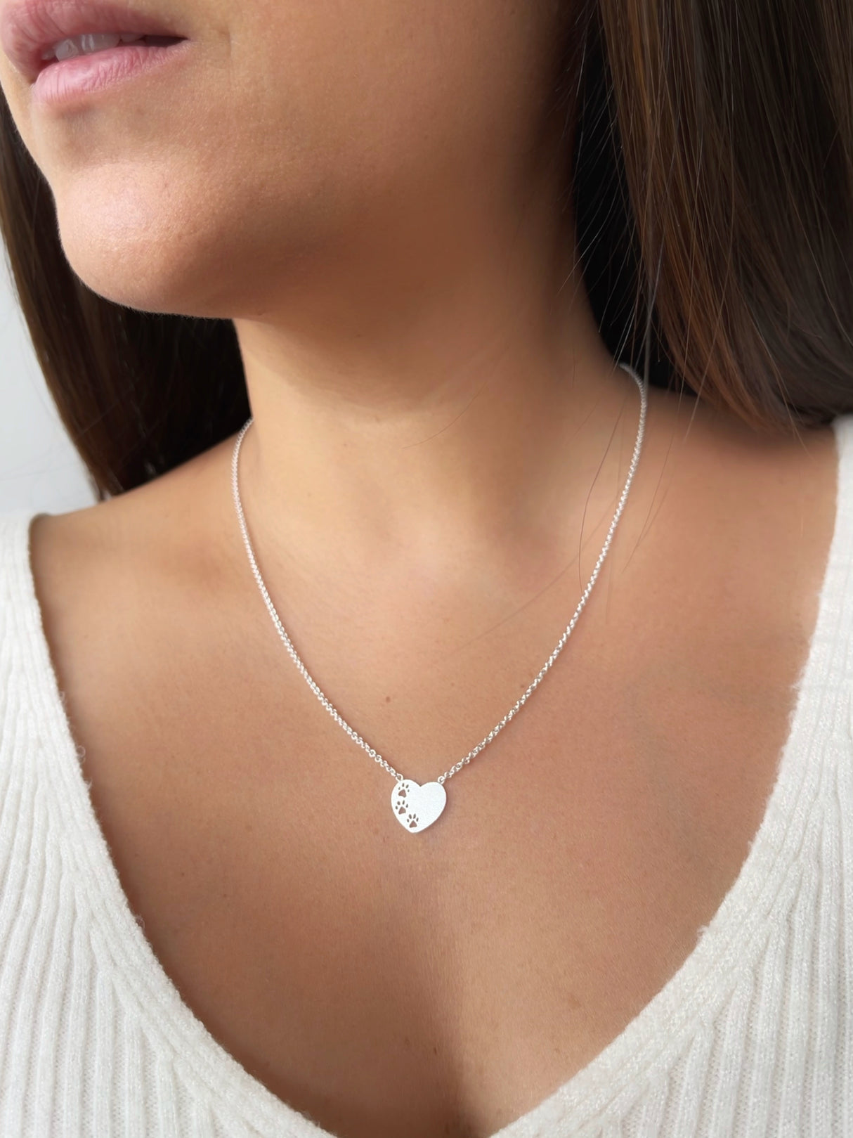 Collar Huellitas Silver