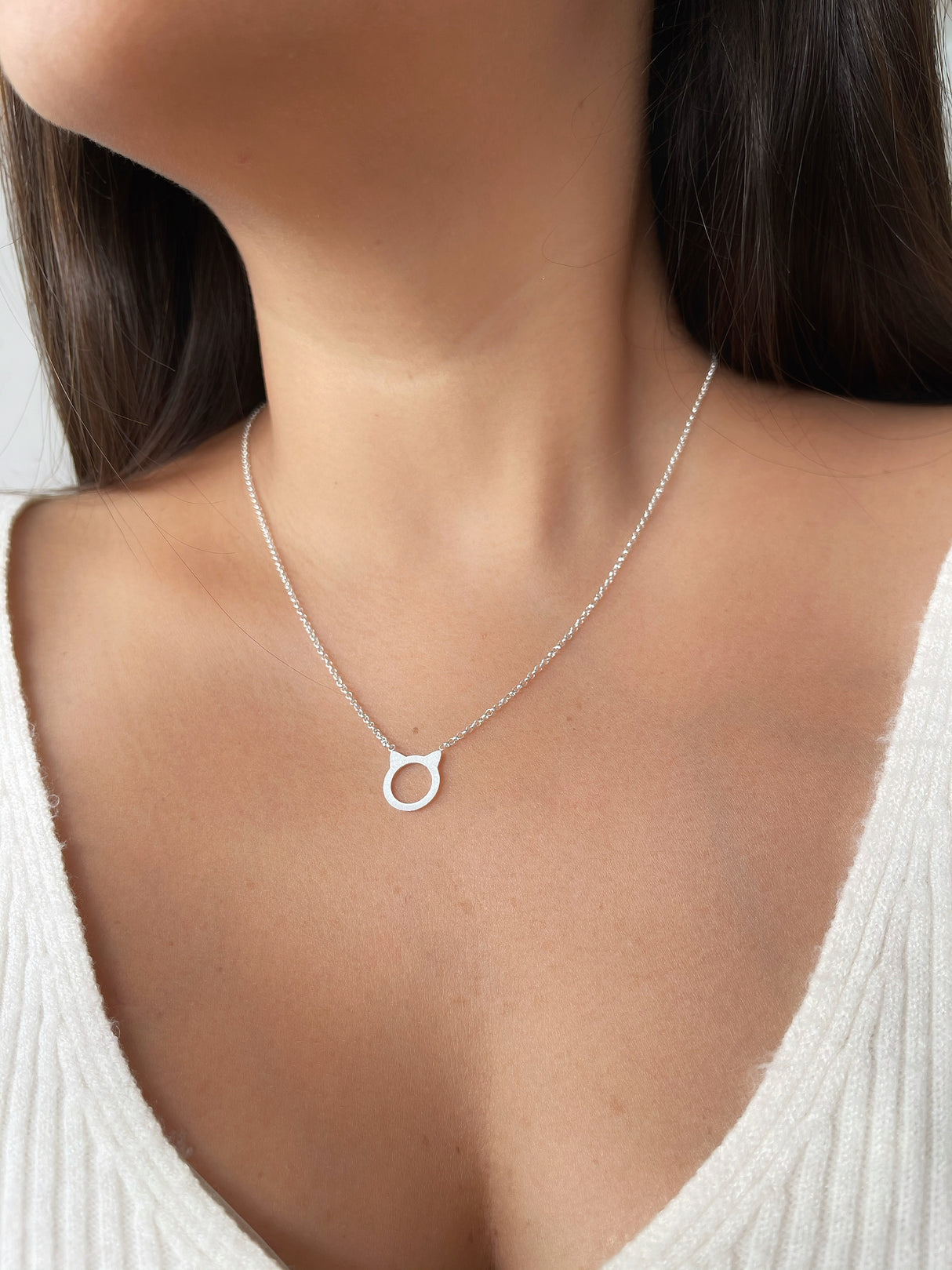 Collar Gato Silver