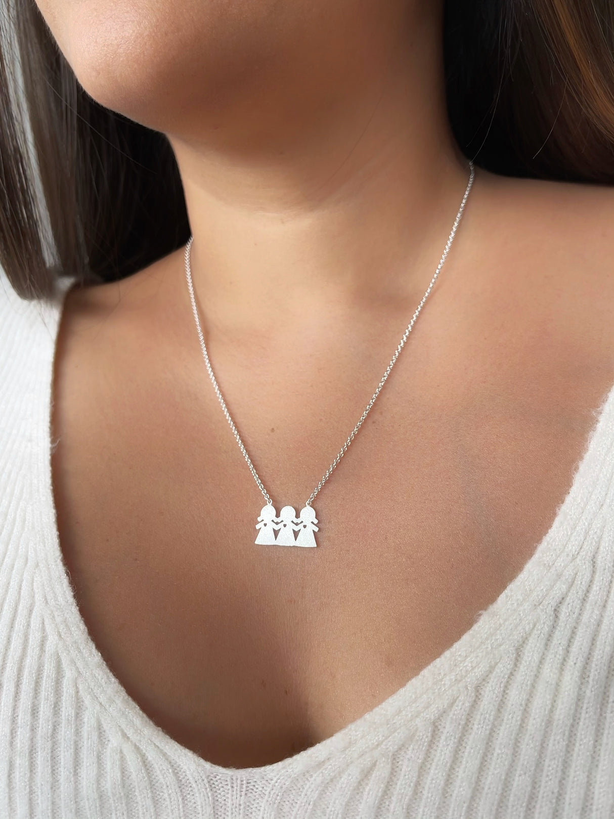 Collar Niña-Niña-Niña Silver