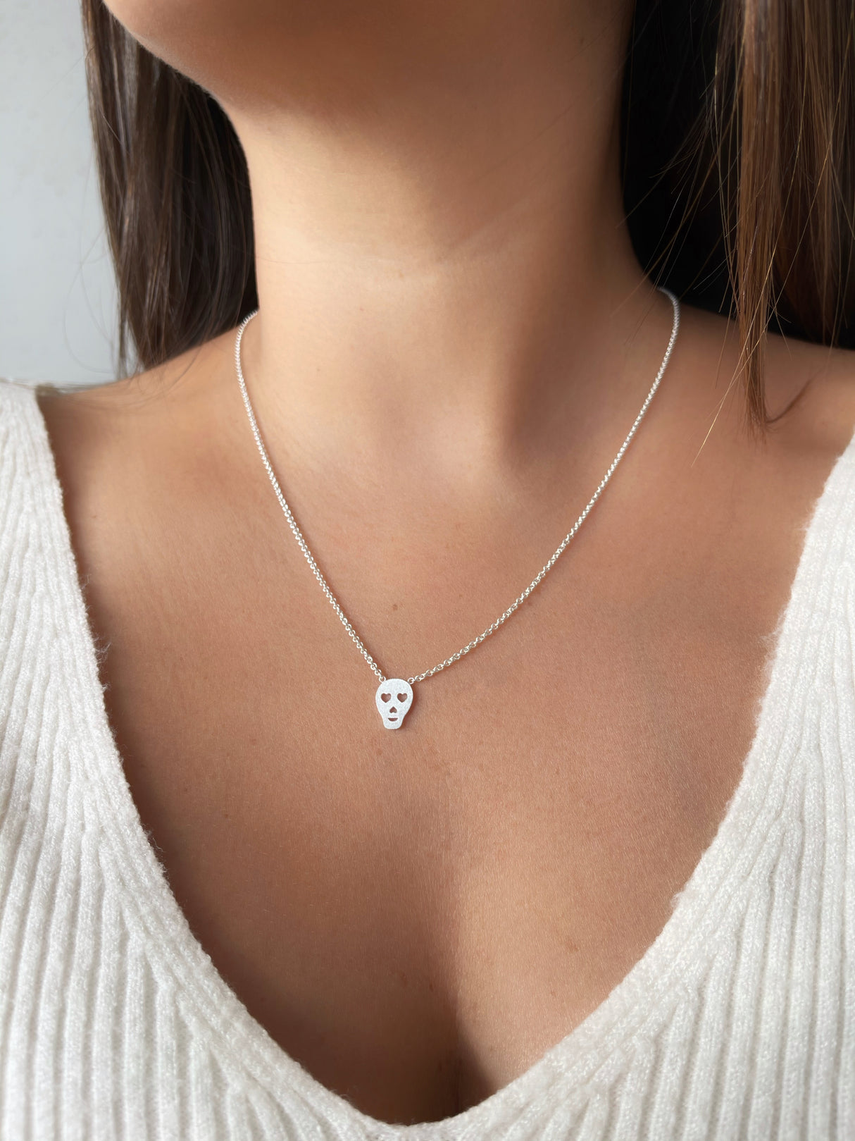 Collar Calavera Silver