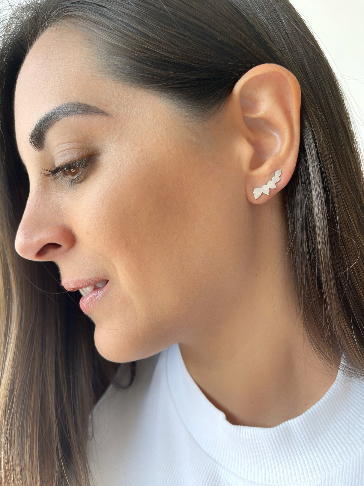 Ear Climber Gotas Silver