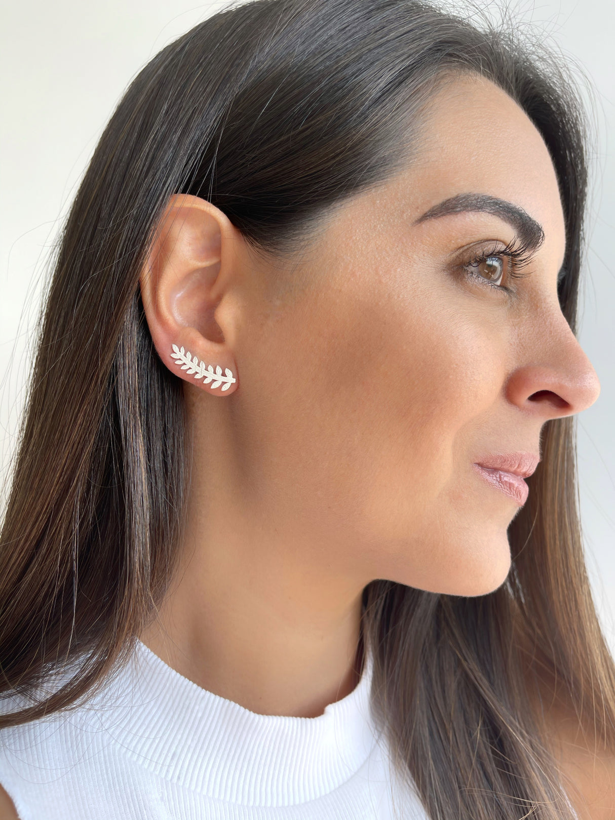 Ear Climber Foil Silver