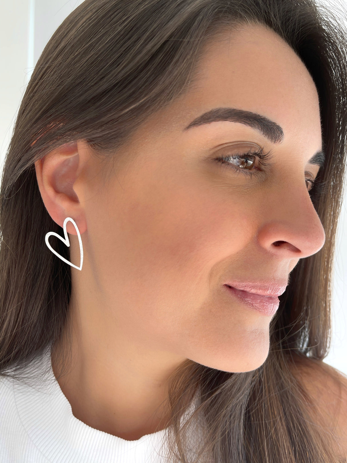 Arete gde Heart Silver