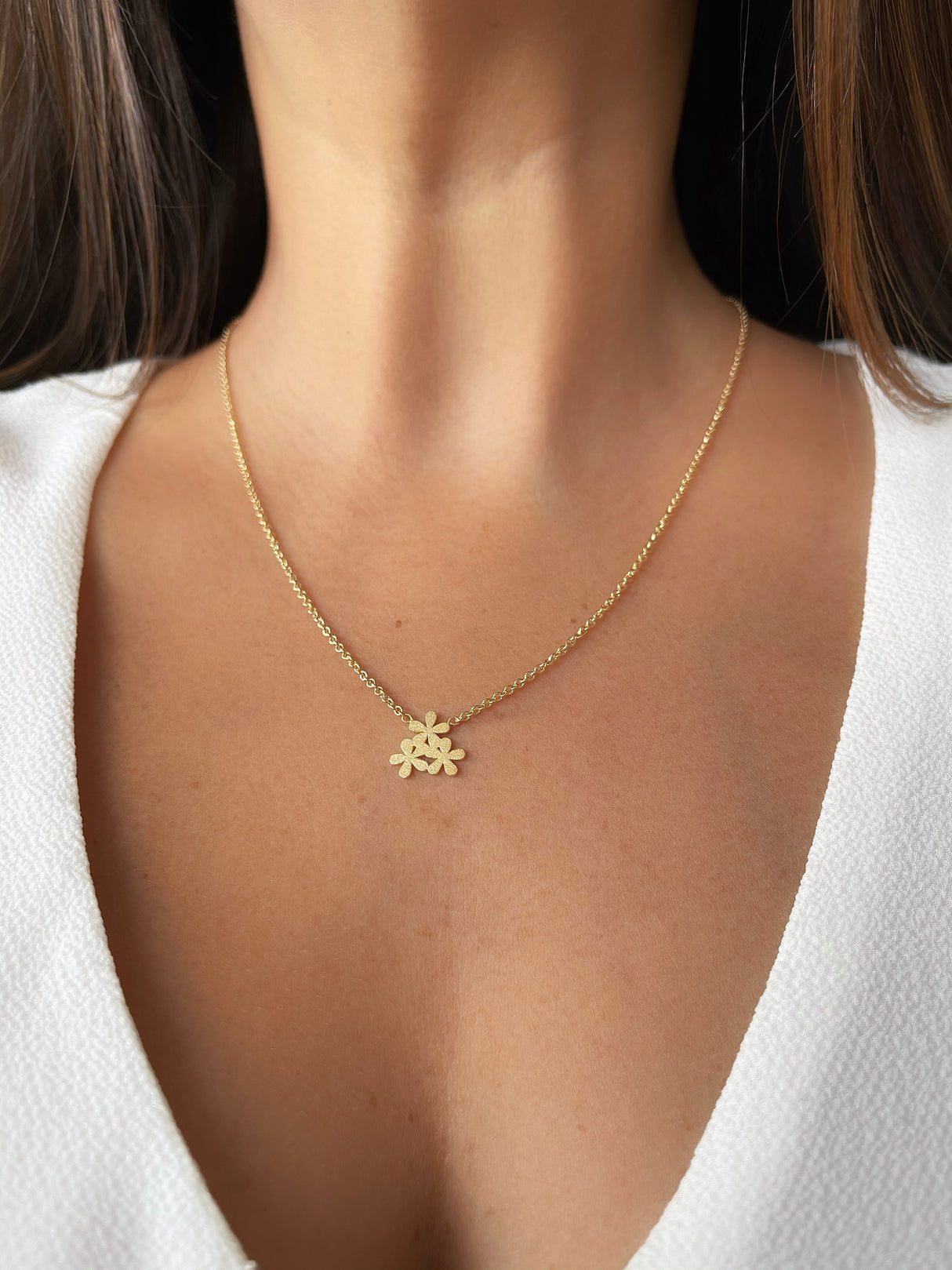 Collar Tres Flores gold