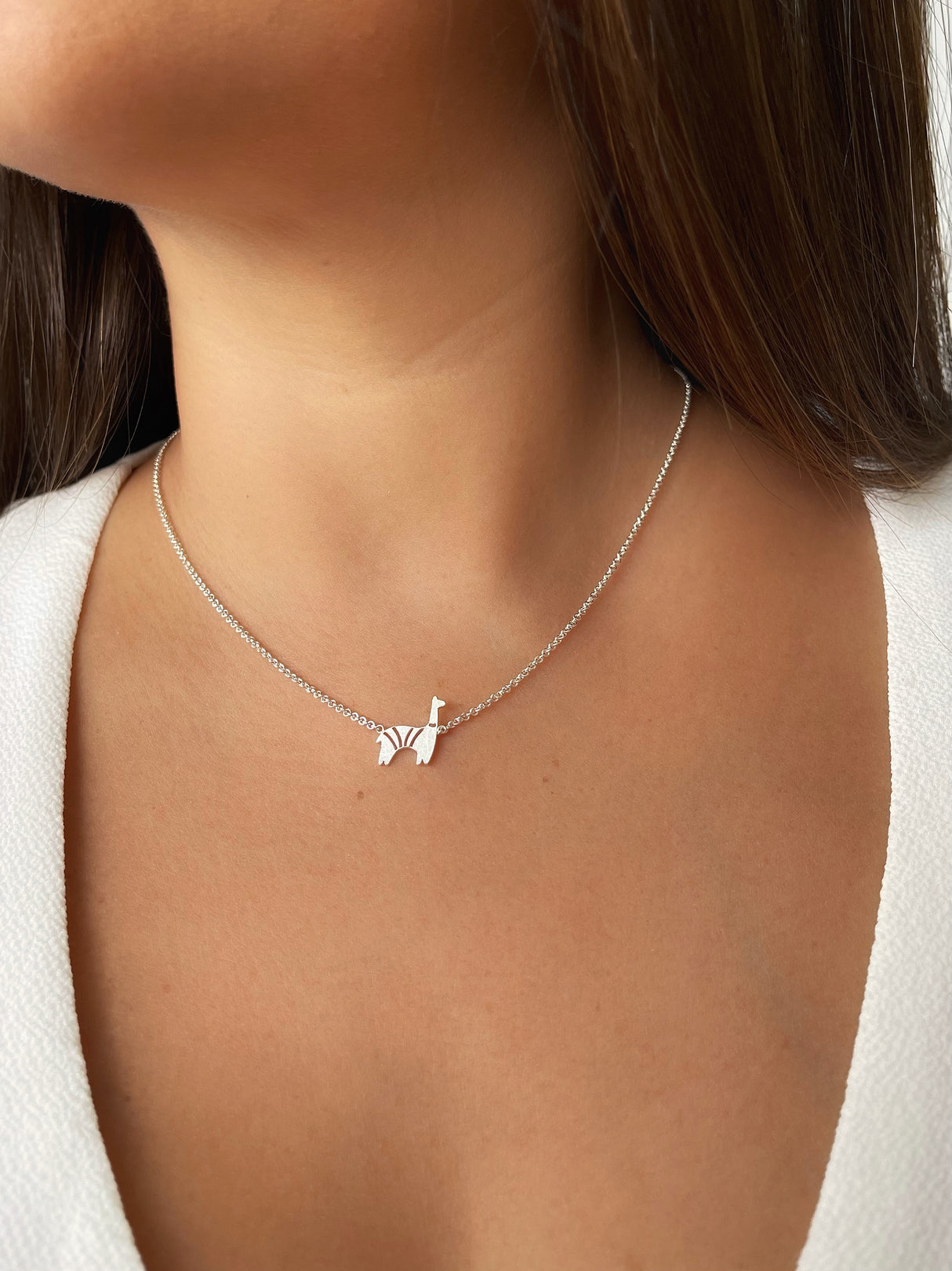 Collar Llama Silver