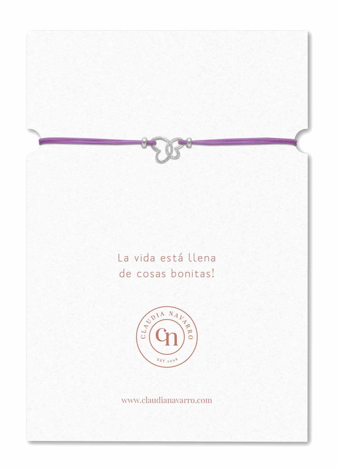 Pulsera Hilo Kids Mariposa - Silver