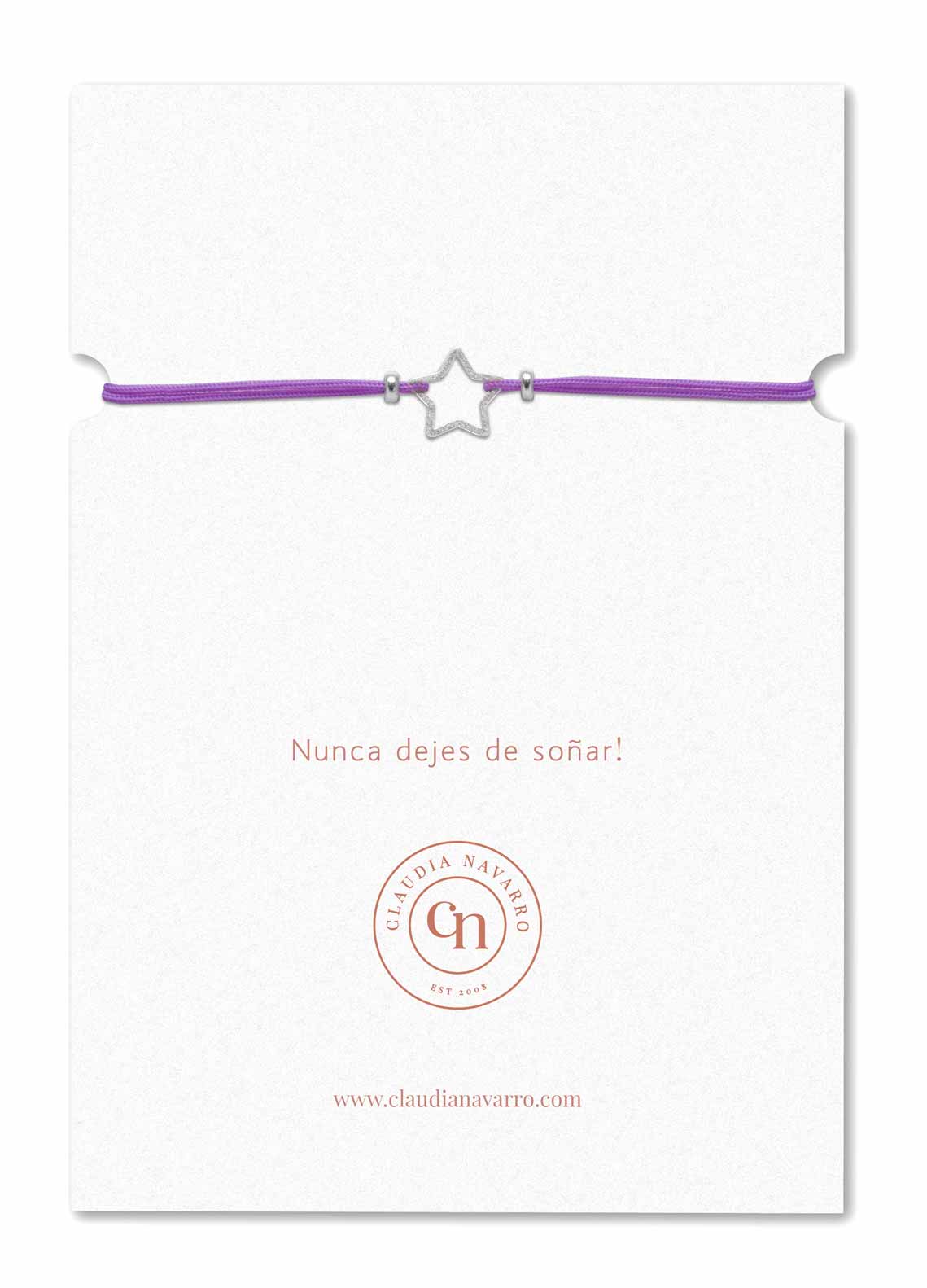 Pulsera Hilo Kids Estrella - Silver