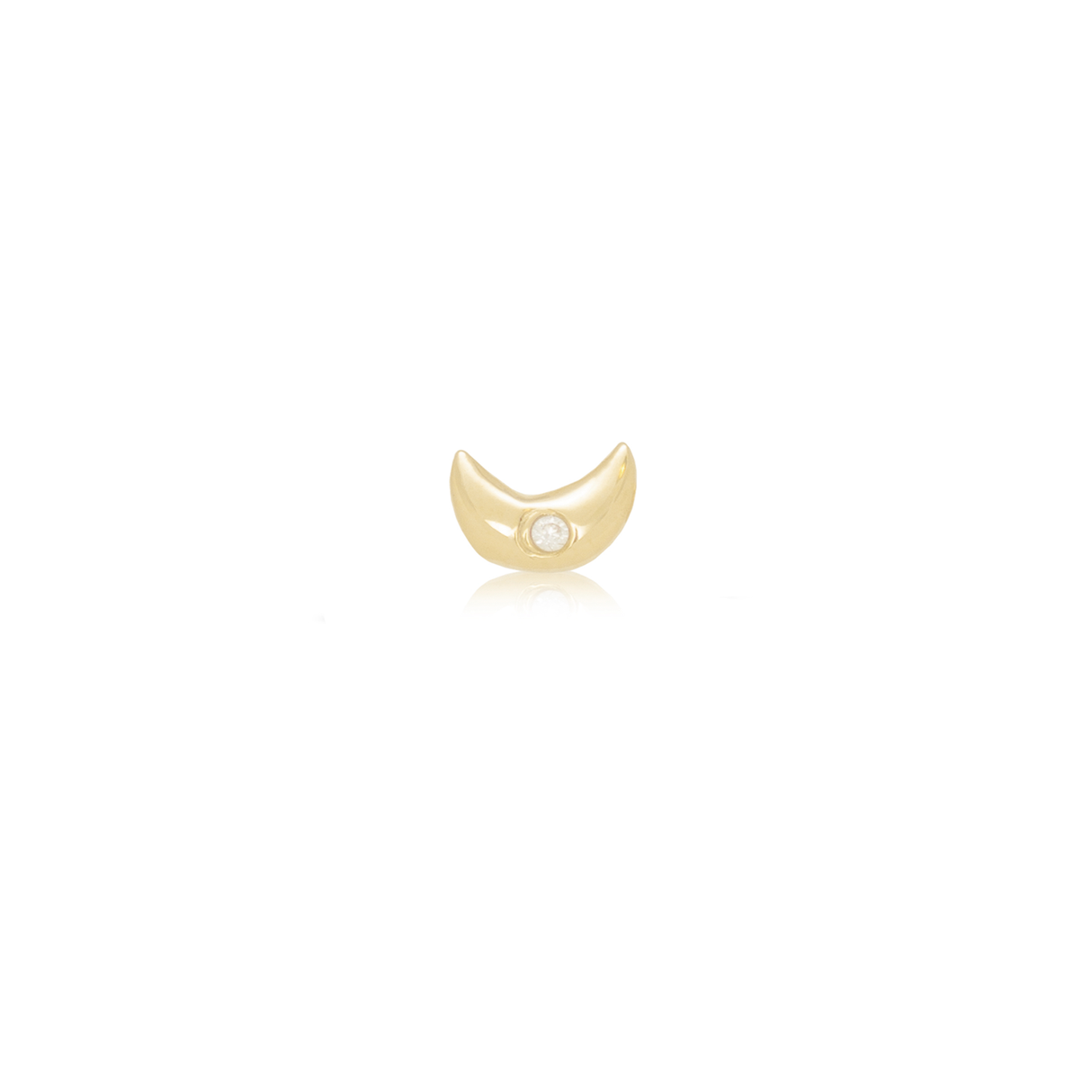 Stud Luna luz 18k
