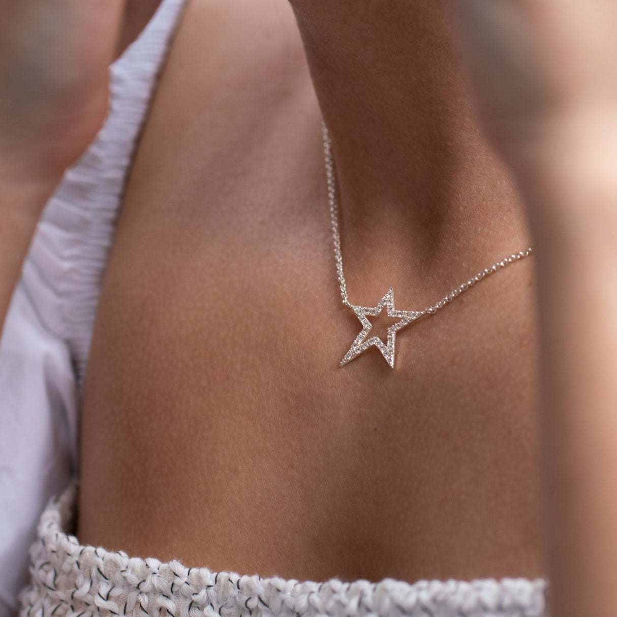 Collar Cz Stardust Xl Silver