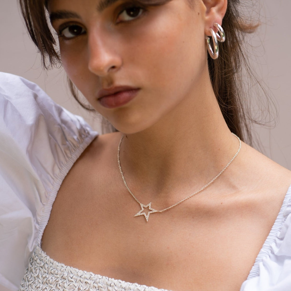 Collar Cz Stardust Xl Silver