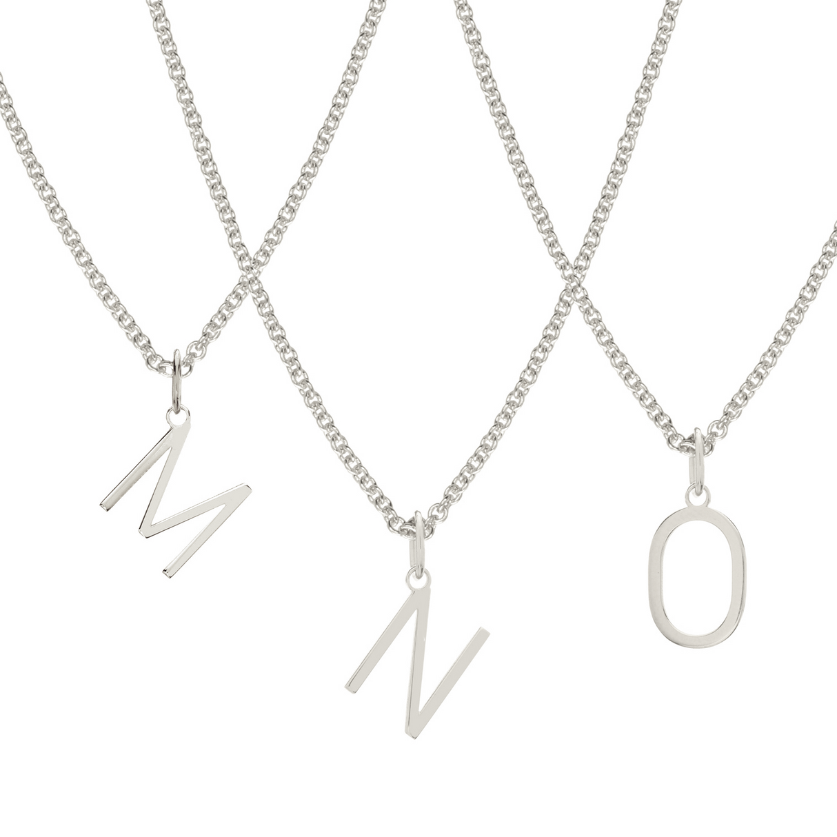 Collar inicial silver