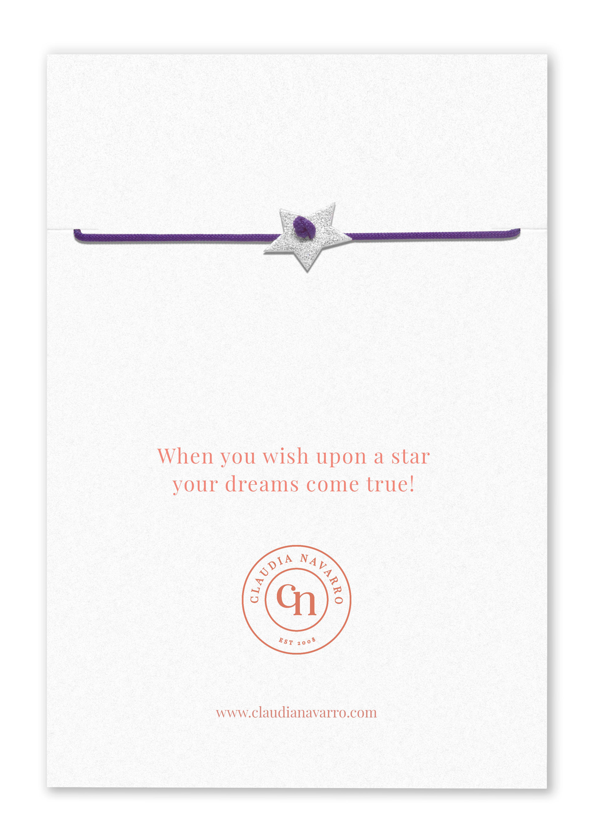 Pulsera Hilo Magia - Silver Morado