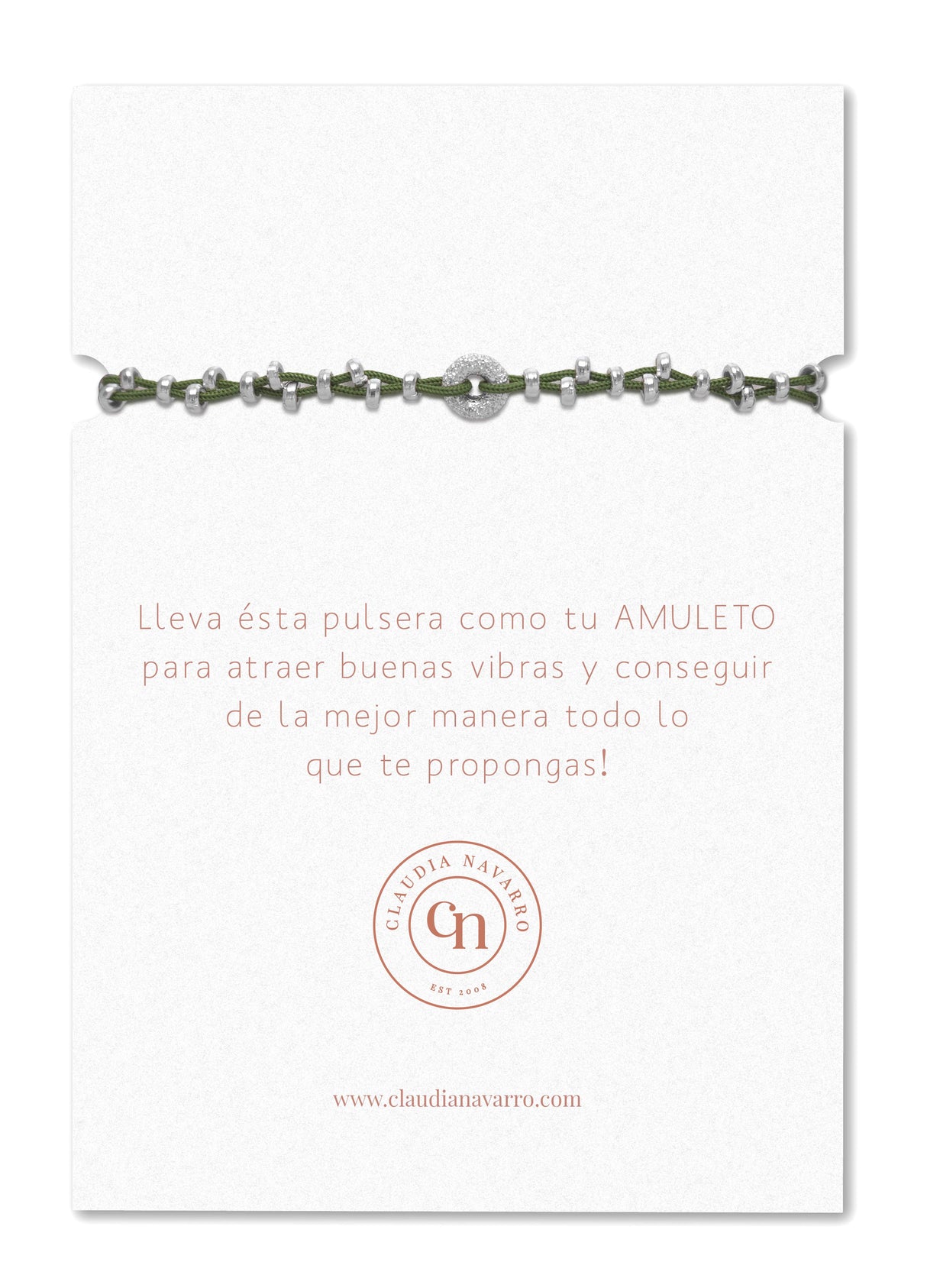 Pulsera Hilo Rueda - Silver