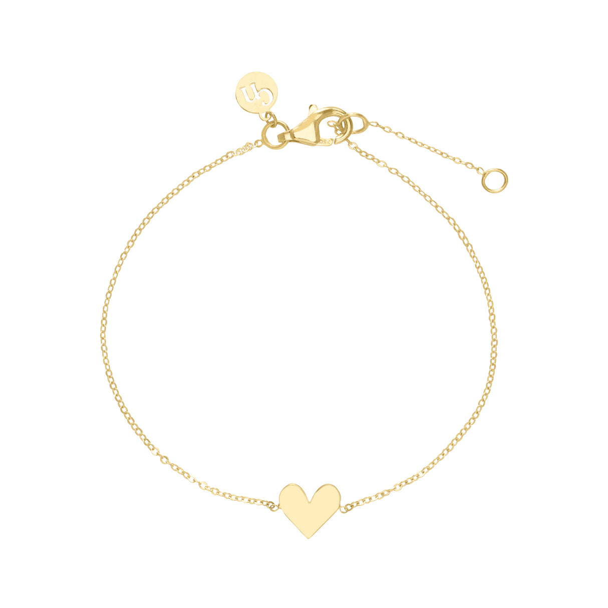 Pulsera Corazon Entero 18k