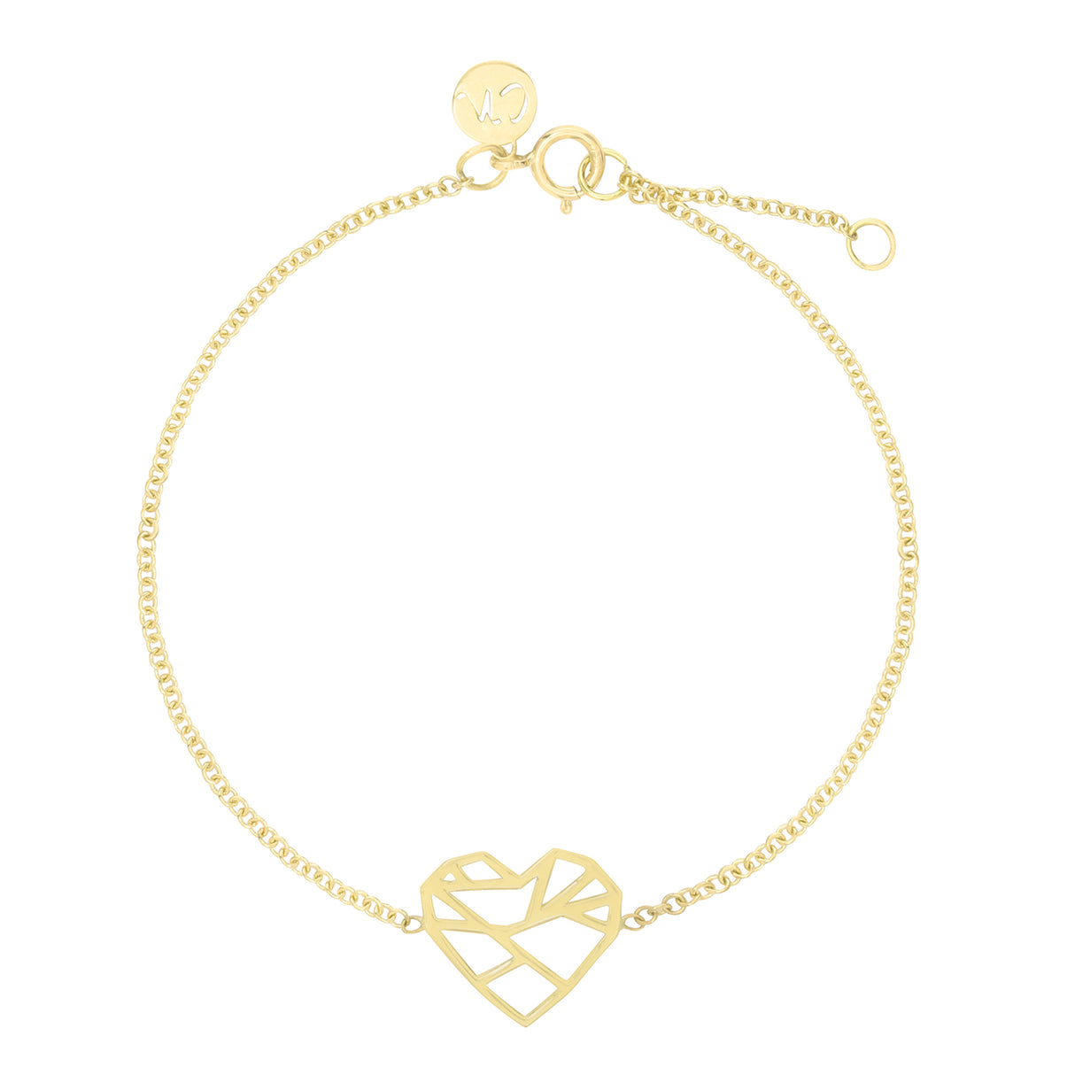 Pulsera Corazon Geo 18k