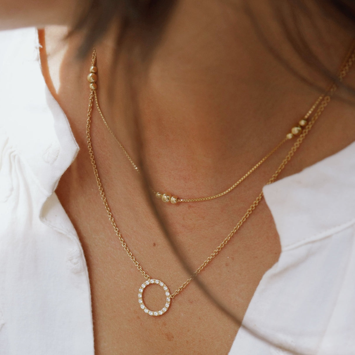 Collar CZ Atenea Gold