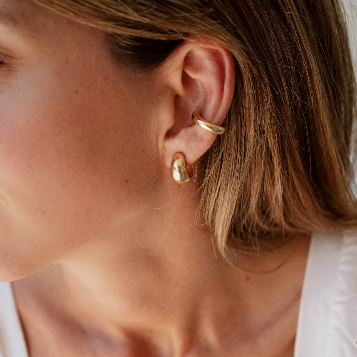 Hoops Shiny Gold