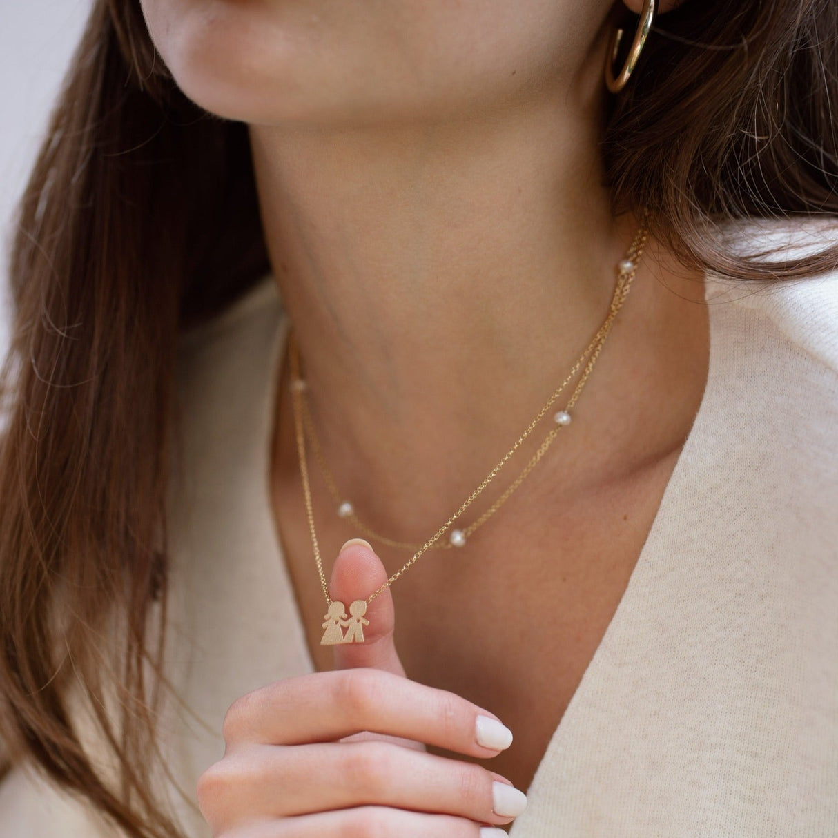 Collar Niño-Niña Gold