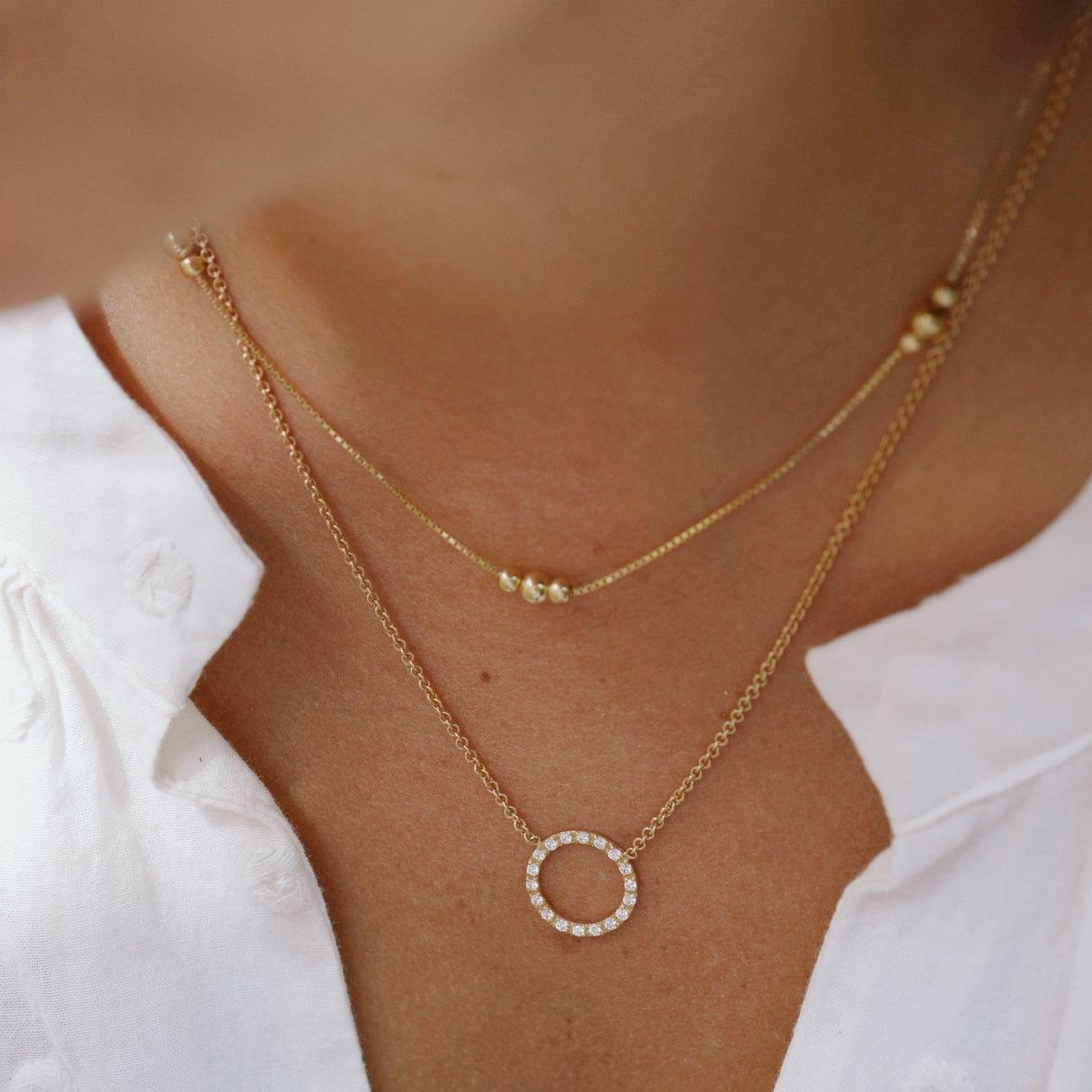 Collar CZ Atenea Gold