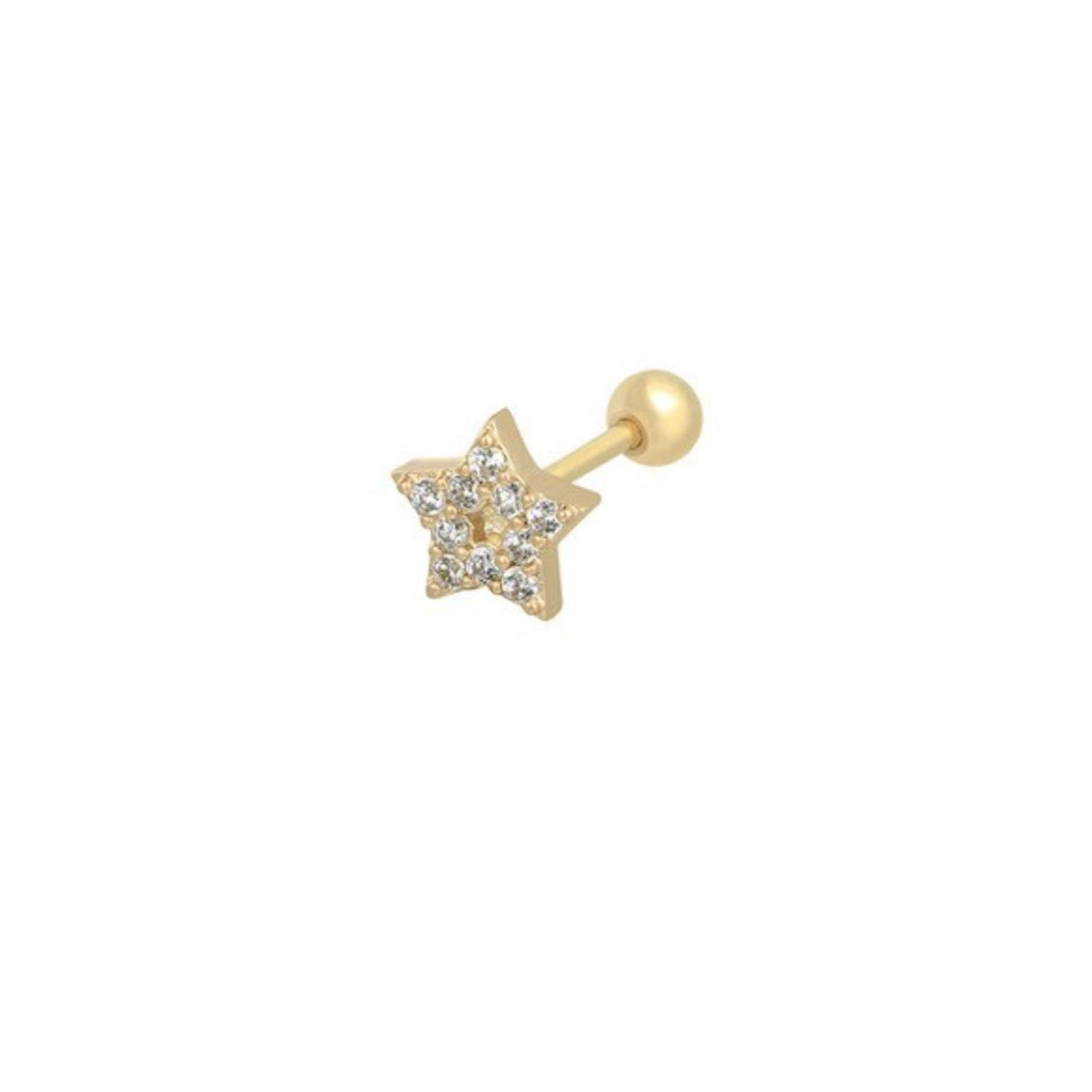 Stud Star Circon Gold