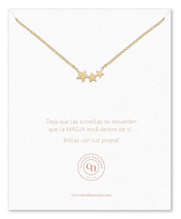 Collar Tres Estrellas Gold