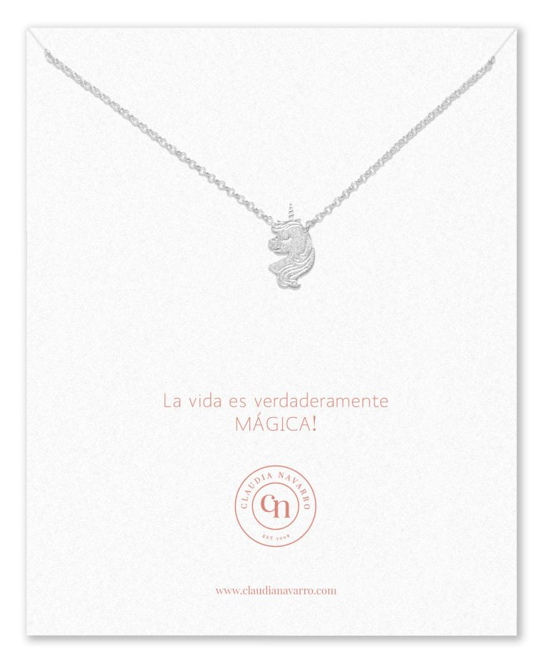 Collar Unicornio Silver
