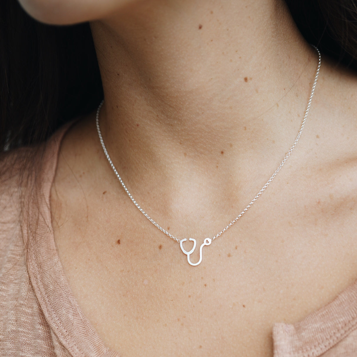 Collar Estetoscopio Silver