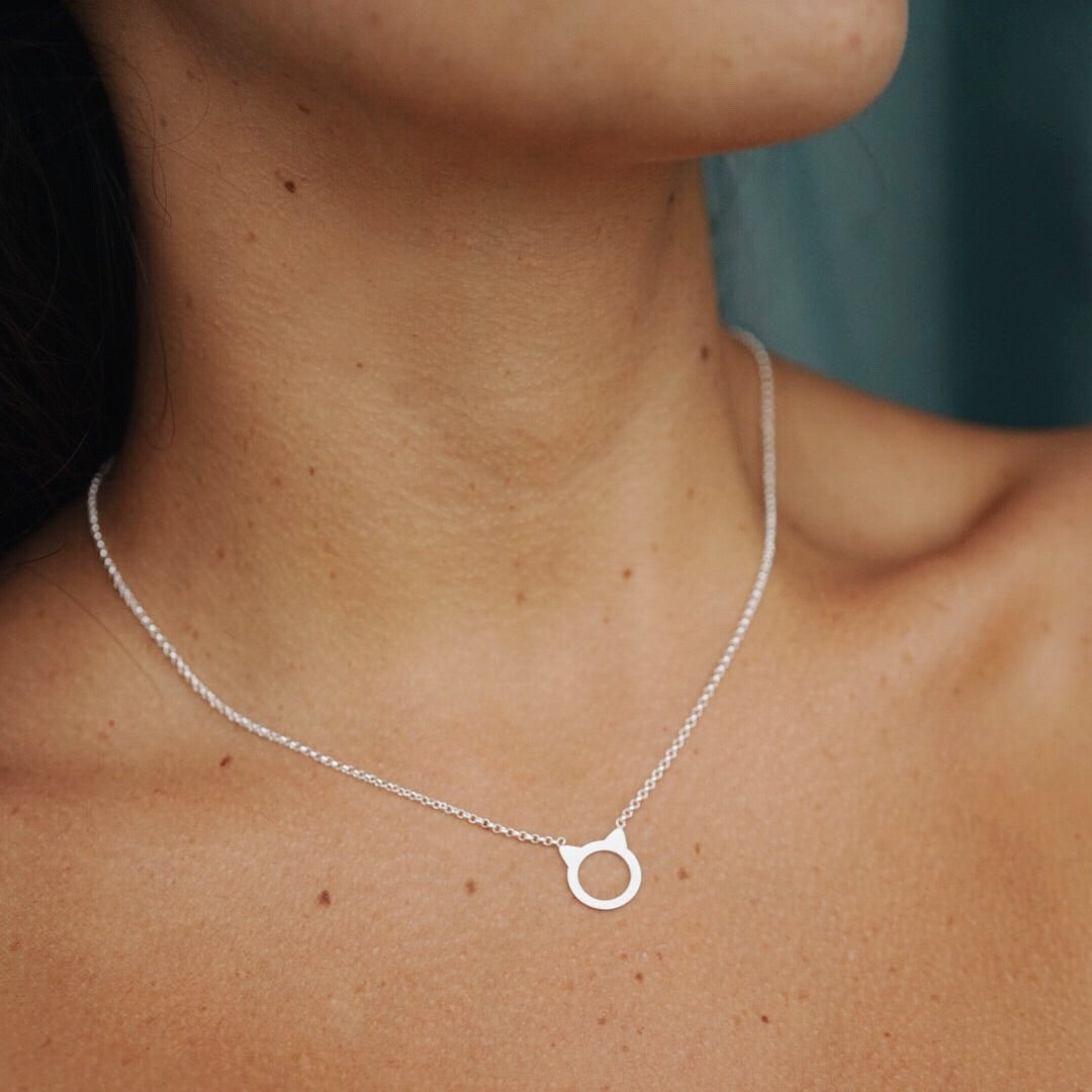 Collar Gato Silver