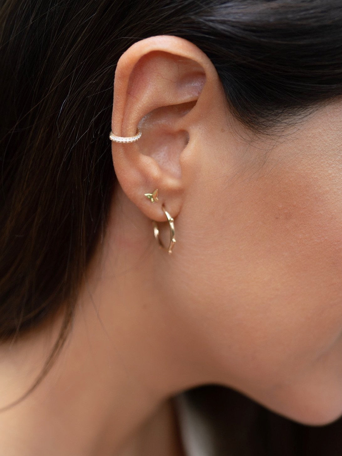 Stud Butterfly 18k